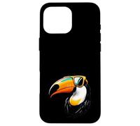 Toucan indossa occhiali da sole - divertente uccello pet bird watching Custodia per iPhone 16 Pro Max