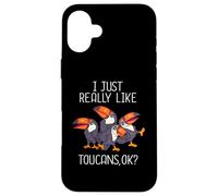 Toucan Lover Kids Bird Watching Donne Tucano Custodia per iPhone 16 Plus