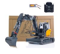 TOUCAN RC HOBBY 1/14 LESU Metallo Idraulico RC Escavatore MC15 Doppia Pompe 4 Armi Telecomando Digger 9 Modi Valvola Suono Luce RTR Hobby Grade Modello