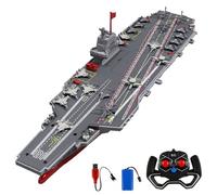 TOUCAN RC HOBBY Barca da 2,4 GHz RC ad alta velocità, nave da guerra telecomandata S19, giocattolo elettrico ad acqua, batteria RTR, doppio motore, ricarica USB, per esterni