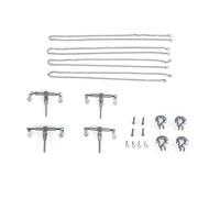 TOUCAN RC HOBBY Catene di trasporto a cricchetto in metallo per veicoli tecnici 1/14 RC, caricatori idraulici, escavatori, modello di auto minerarie, come regalo speciale