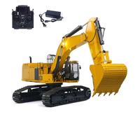 TOUCAN RC HOBBY Escavatore idraulico con telecomando in metallo 1/8 390F Valvole 3CH resistenti Modelli di veicoli da costruzione RC Flysky PL18EV Radio per età 14+