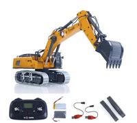 TOUCAN RC HOBBY Escavatore radiocomandato 1:50 K970, macchina da costruzione con telecomando, pala in metallo, catena luminosa, suono, batteria RTR