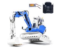 TOUCAN RC HOBBY LESU Flysky PL18EV Lite - Escavatore idraulico radiocomandato in metallo, scala 1/14, MC15, valvola a 9 vie, motore brushless