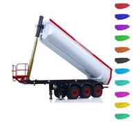 TOUCAN RC HOBBY LESU Metallo 3 assi 1/14 Idraulico Sella Semirimorchio Secchio a forma di U per il fai da te Tamiya telecomando trattore camion sistema di illuminazione per adulti progresso modello