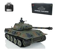 TOUCAN RC HOBBY Pro.Edition RTR 2.4Ghz Henglong 1/16 TK7.0 Carro armato in plastica German Panther V RTR RC 3819 360° Torretta BB Airsoft effetto fumo IR Battle con Sticter