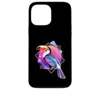 Toucan Vaporwave futuristico Estetica amante degli uccelli Arte Custodia per iPhone 13 Pro Max