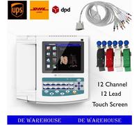 Touch 12 Channel Electrocardiograph 12 Lead EKG USB PCSoftware ECG1200G Recorder