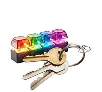 Touch Clicky Switch, Silent Desktop Controller, Glowing Mechanical Gadget, Stress Reducing Pocket Accessory, Backlit Keycap Haptic Tool, Manual Equipment for Study, Focus, Work
