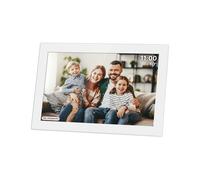 Touch Digital Photo Frame Frameo Wi-Fi Speaker 10,1 "White + App