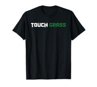 Touch Grass - Scritta Meme Lingua Giovanile Slang Gen Z Alpha Y2K Maglietta