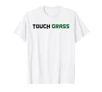 Touch Grass - Scritta Meme Lingua Giovanile Slang Gen Z Alpha Y2K Maglietta