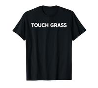 Touch Grass - Scritta Meme Lingua Giovanile Slang Gen Z Alpha Y2K Maglietta
