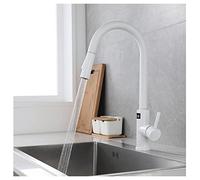 Touch Kitchen Faucet with Pull Down Sprayer, Pull Down Kitchen Faucets, Kitchen Sink Faucets with Temperature Display, 360° Swivel Sink Faucet, Stainless Steel Faucet for Kitchen S