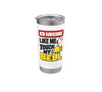 Touch my Bell- Content-Creator Social-Media-Influencer funny Bicchiere termico in acciaio inox doppia parete