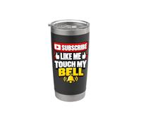 Touch my Bell- funny Content-Creator Social-Media-Influencer Bicchiere termico in acciaio inox doppia parete