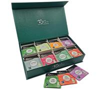 Touch Organic - Cofanetto Degustazione di Tè Bio | 8 Varietà e 80 Bustine | Collezione Premium con Tè Verdi, Bianco e Profumati | Confezione regalo
