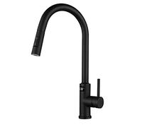 Touch rubinetto della cucina, rubinetti for lavelli da con spruzzatore a scomparsa, for in acciaio inossidabile a molla monocomando commerciale display temperatura,oro(Noir)