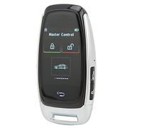 Touch Screen con Chiave LCD Intelligente per Auto, Ingresso Senza Chiave Bluetooth 5.0, È Possibile Cambiare Il Logo Della Chiave Dell'auto a Volontà, Realizzato in Lega di Zinco(D'argento)