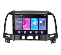 Touch screen da 9 pollici Carplay Car Android 15 Autoradio per Hyundai Santa Fe 2006-2012 con Wireless Carplay Android Auto Backup Camera Navigazione GPS(W6-8 Core 4G+Wifi 2+32GB)