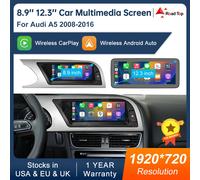 Touch screen display multimediale da 8,9 pollici 12,3 pollici per Audi A5 S5 2008-2016 Airplay Miracast funzione Wireless Carplay Android Auto