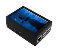 Touch Screen LCD da 3,5 pollici 480 x 320 per Raspberry Pi 5, con custodia protettiva in ABS e raffreddamento attivo, supporta 60 fps per Raspbian Ubuntu Kali RetroPie Mini Progetti