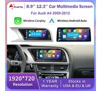 Touch screen Linux multimediale per auto da 8,9 "12,3" per Audi A4 2009-2012 Wireless CarPlay Android Auto Airplay Funzione di riproduzione per auto