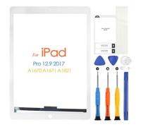 Touch Screen per iPad Pro 12.9 2017 2nd Gen, Digitizer Touchscreen per iPad Pro 12.9 2017 A1670 A1671 A1821, Schermo tattile Frontale, include Strumenti di Riparazione, Senza Pulsante Home (Nero)
