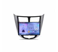 Touch Screen Radio Stereo Auto 2 Din per Hyundai Solaris Accent i25 2010-2016 Ips Schermo Tattile Supporto Gps Navigatore Wireless Radio Carplay Android Auto Wifi, 8 Nucleo 6G+128G