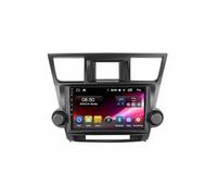 Touch Screen Radio Stereo Auto 2 Din per Toyota Highlander 2009-2012 Ips Schermo Tattile Supporto Gps Navigatore Wireless Radio Carplay Android Auto Wifi, 8 Nucleo 4G+64G