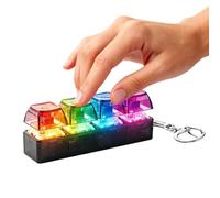 Touch Switch Shaker with Glow, Colorful Tension Release Controller, Manuale Desktop Hub with Battery, Silent Finger Exercise Pad, Modern Clicking Design for School, Indoor Activity for Travel