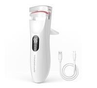 TOUCHBeauty Piegaciglia riscaldata con indicatore LED, piegaciglia elettrico con 3 impostazioni di temperatura, oscillazione naturale con silicone riscaldante, riscaldamento rapido 10 secondi e lunga