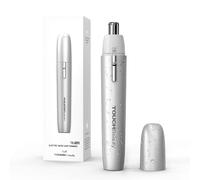 TOUCHBeauty Tagliapeli Elettrico Professionale per Naso e Orecchie, Indolore, Impermeabile IPX5 a Batteria, Design Grigio Compatto e Universale, Il regalo di Natale perfetto