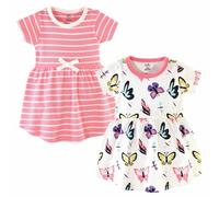 Touched By Nature Bambino Cotone Organico Abito 2-Pack, Farfalle E Libellule