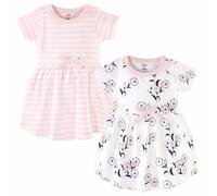 Touched By Nature Bambino Cotone Organico Abito 2-Pack, Fiori Selvatici