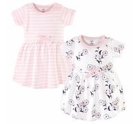 Touched By Nature Bambino Cotone Organico Abito 2-Pack, Fiori Selvatici