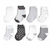 Touched By Nature Biologico Basic Calzini, 8-Pack, Carbone Stars