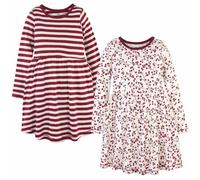 Touched By Nature Cotone Organico Abiti, Ragazzi Bacca Ramo Manica Lunga 2-Pack