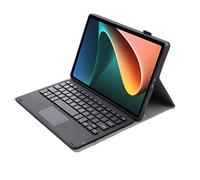 TouchPad Custodia per tastiera compatibile con tastiera Xiaomi Pad 5 Pro, cover tastiera per tablet, custodia in pelle ultra sottile