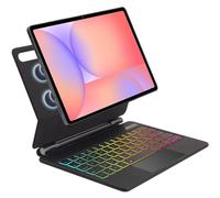 Touchpad Magic Keyboard Custodia per Samsung Galaxy Tab S10 Lite/S10 FE/ S9 FE 5G 10.9 pollici/Tab S9 S8 S711 pollici, arcobaleno retroilluminato magico galleggiante cantilever supporto magnetico