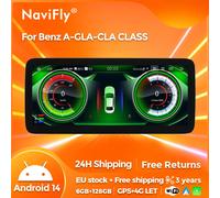 Touchscreen da 10.25/12,5" Android 14 All in One per Mercedes-Benz A CLA GLA W176 W117 X156 GPS Wireless BT CarPlay Auto Multimedi