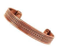 Touchstone Bracciale indiano fatto a mano in rame per uomo donna chakra della pace yoga meditazione mantra
