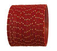 Touchstone "Colorful Bangle Collection Indian Bollywood Esclusivo Golden Glaze Designer Jewelry Special Large Size Bangle Bracciali. Set di 24 per le donne., Small, Pietra Metallo, Nessuna pietra