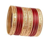 Touchstone "Colorful Bangle Collection indiano Bollywod moderno abbastanza attraente riempitivo polso sei colori strutturati della vita sottile gioielli di design braccialetti in metallo set di 24