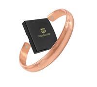 Touchstone Copper healing bracelet Tibetan style. Hand forged with solid and high gauge pure copper. Elegant minimalistic design.