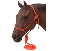 Tough 1 Cespuglio con Corda in Poliestere Resistente con guinzaglio, 50-1010-39-0, Arancione, Cavallo