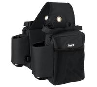 Tough 1 Nylon Water Bottle/Gear Carrier Saddle Bag, Black