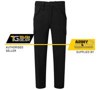 Tough Gear Mens Police Security MOD Cargo Combat Trousers Polycotton Nero o Navy