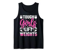 Tough Girls Lift Weights Motivational Fitness Canotta