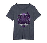 Tough Guys Purple: Dichiarazione audace per Uomini sicuri di sé Maglietta, Donna Plus-Size, Pervinca, 1X
